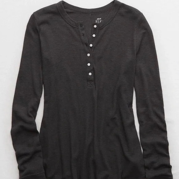 AerieRealSoft Long Sleeve Shirt - Picture 4 of 4